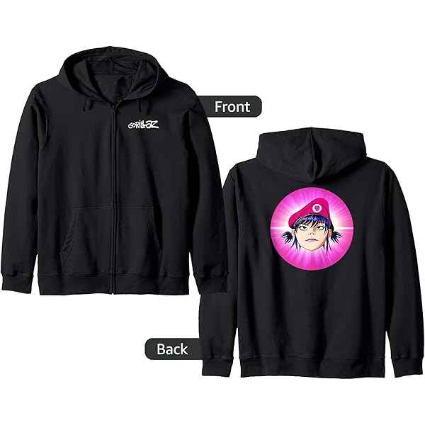 ゴ*ル様 新品正規品6 RUSSELUNOCRAZY REMAKE HOODY Amazon.com: Gorillaz Russell Album Zip Hoodie : Clothing